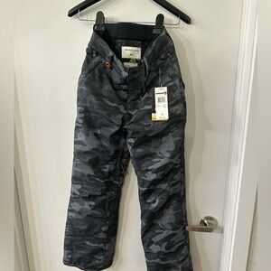 Quicksilver Boys Grey Camo Mountain Wear Winter Pants 12Y(L) NWT
